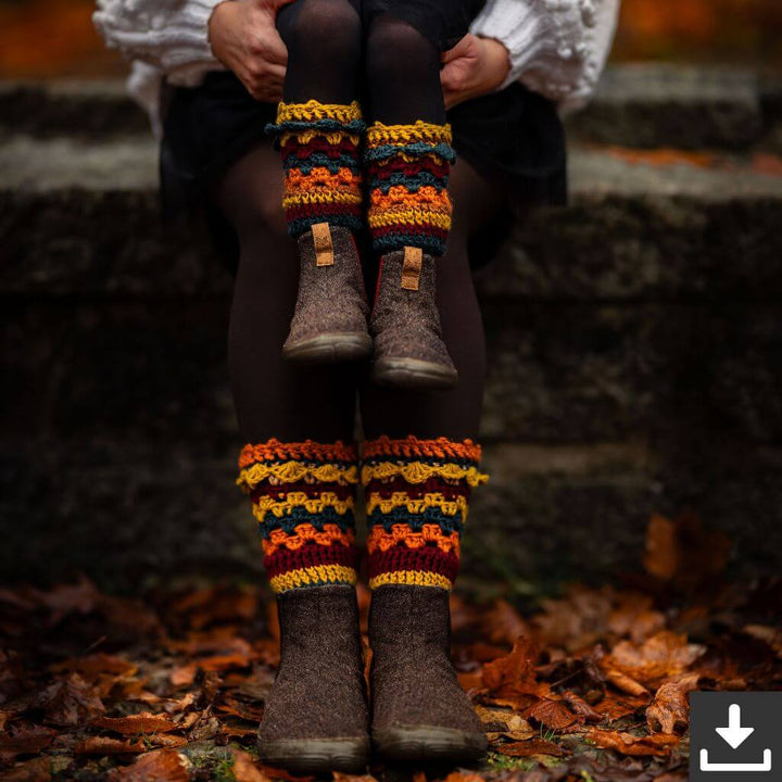 Mahira Duran Pattern Misty Alp Stulpen Häkelanleitung - Chicka Design (PDF) bei bei bei bei Lieblingsgarn