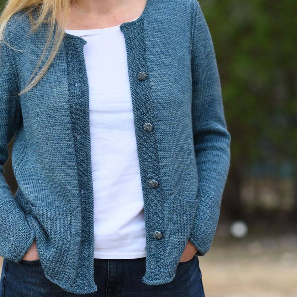 Christina Körber-Reith Monday in Blue Strickjacke - Christiana Körber-Reith (PDF) bei bei bei bei Lieblingsgarn