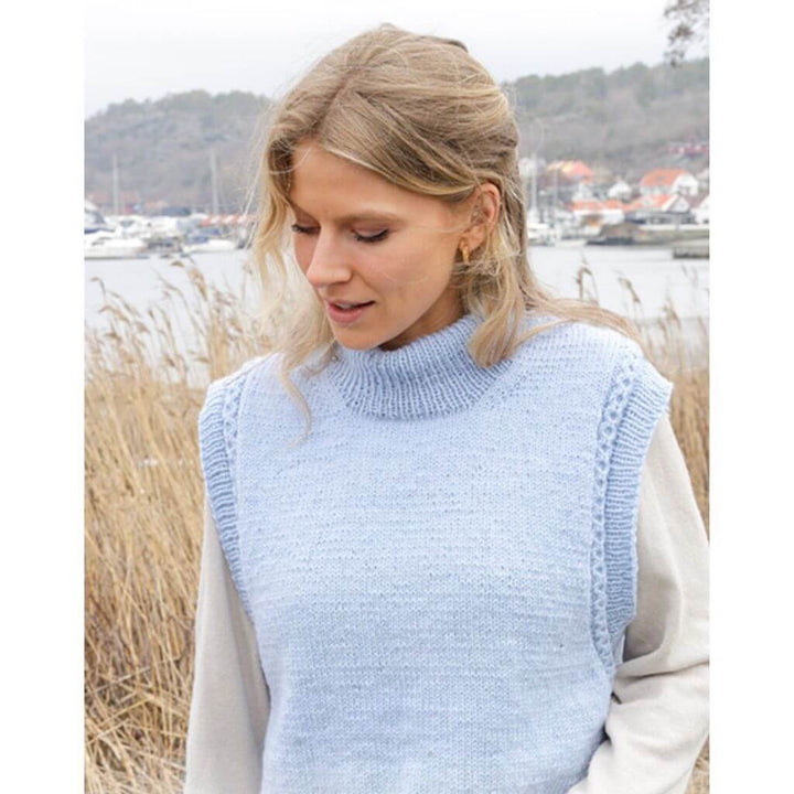 Drops Design Pattern Pullunder Clear Day Vest Strickanleitung - Drops (PDF) bei bei bei bei Lieblingsgarn
