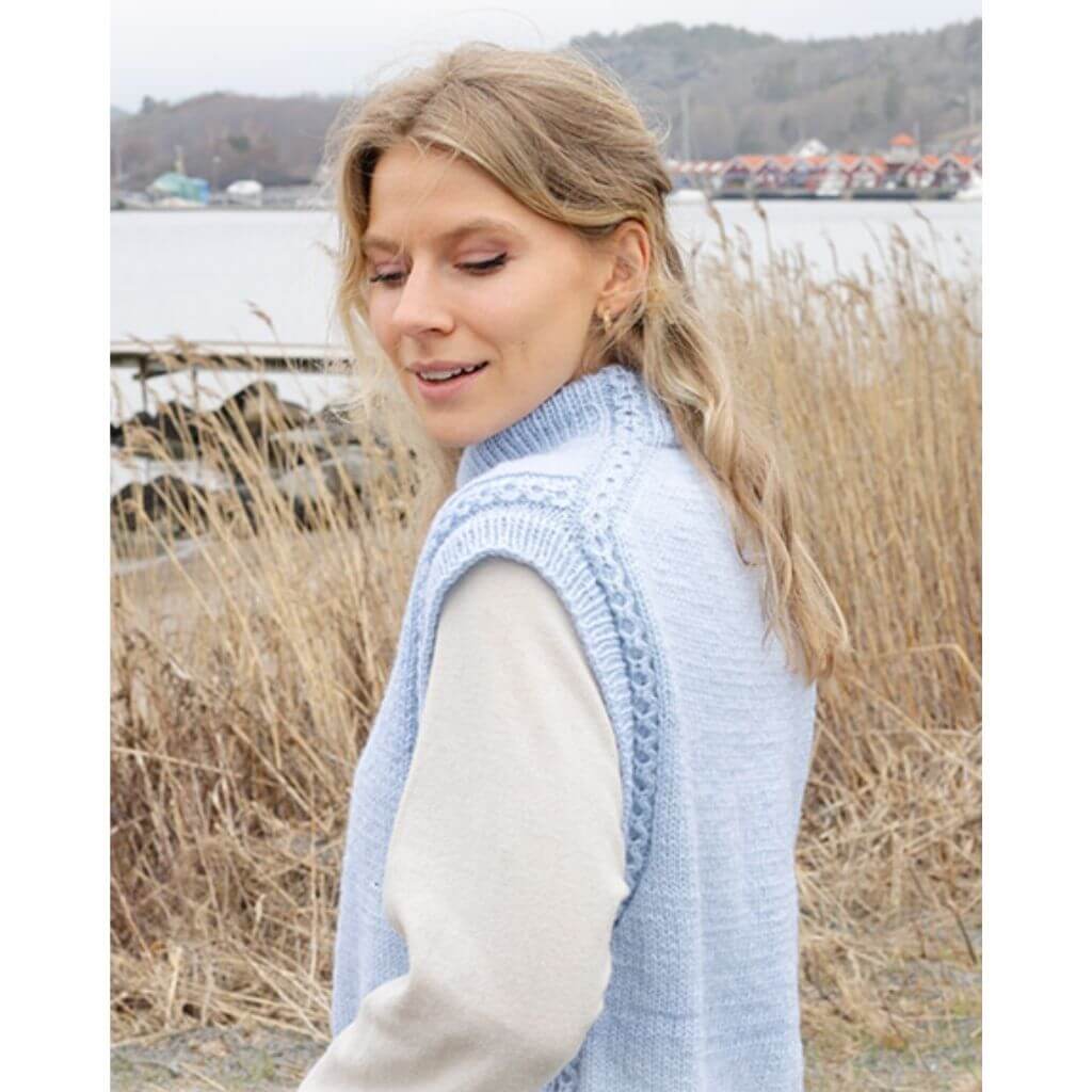 Drops Design Pattern Pullunder Clear Day Vest Strickanleitung - Drops (PDF) bei bei bei bei Lieblingsgarn