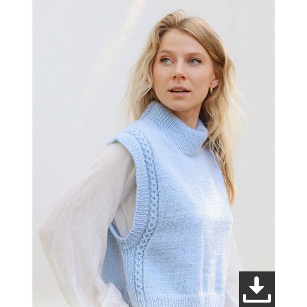 Drops Design Pattern Pullunder Clear Day Vest Strickanleitung - Drops (PDF) bei bei bei bei Lieblingsgarn