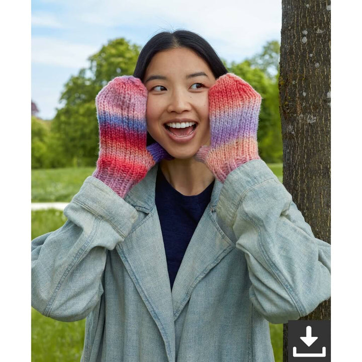 Lang Yarns Pattern Fäustlinge mit Farbverlauf Strickanleitung - Lang Yarns (PDF) bei bei bei bei Lieblingsgarn