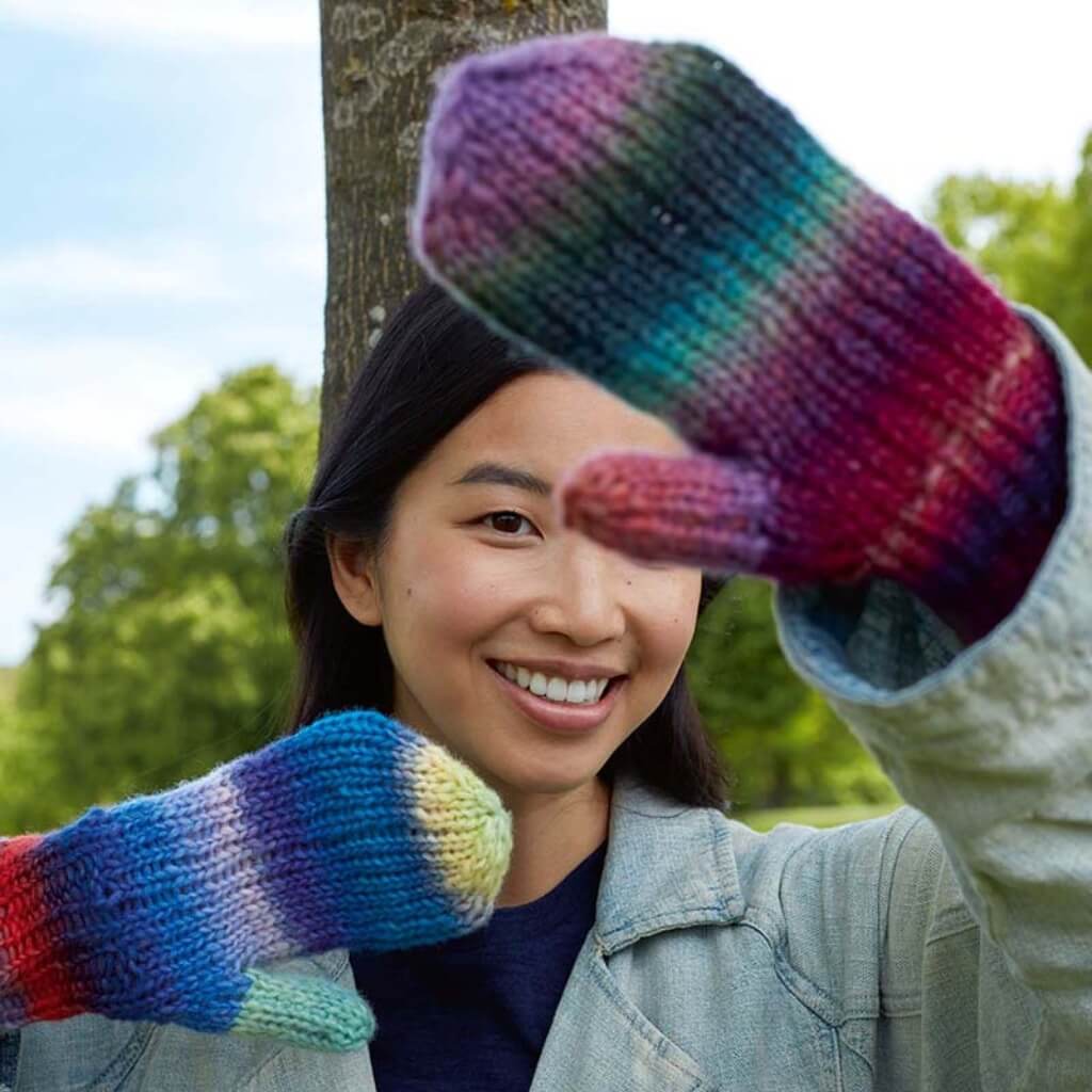 Lang Yarns Pattern Fäustlinge mit Farbverlauf Strickanleitung - Lang Yarns (PDF) bei bei bei bei Lieblingsgarn