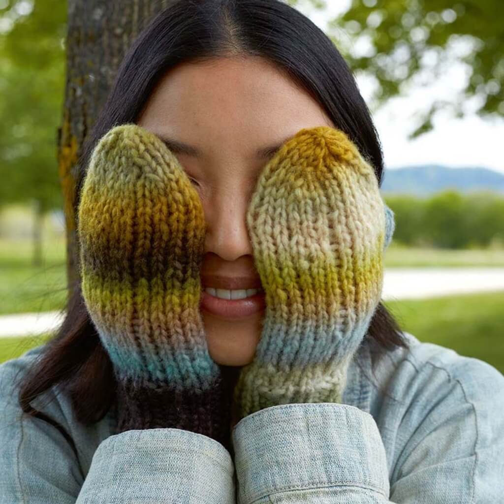Lang Yarns Pattern Fäustlinge mit Farbverlauf Strickanleitung - Lang Yarns (PDF) bei bei bei bei Lieblingsgarn