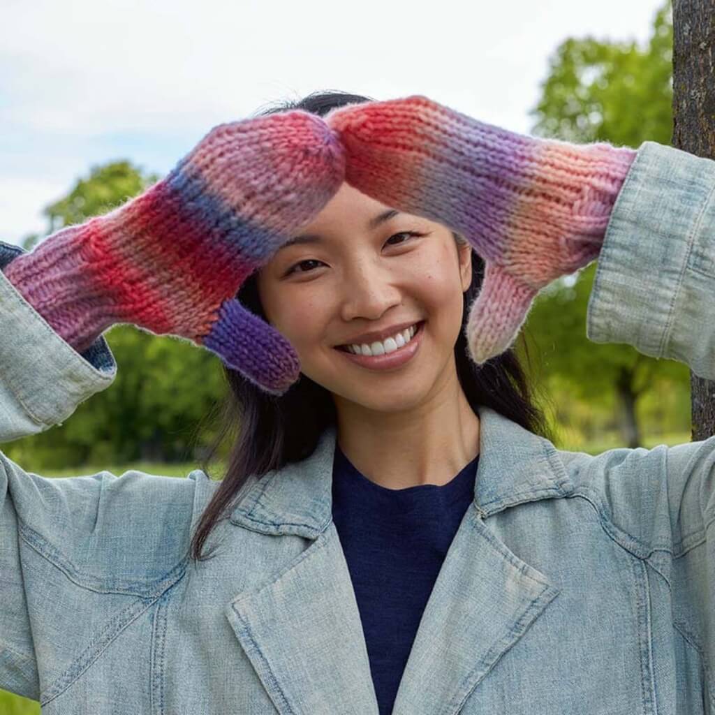 Lang Yarns Pattern Fäustlinge mit Farbverlauf Strickanleitung - Lang Yarns (PDF) bei bei bei bei Lieblingsgarn