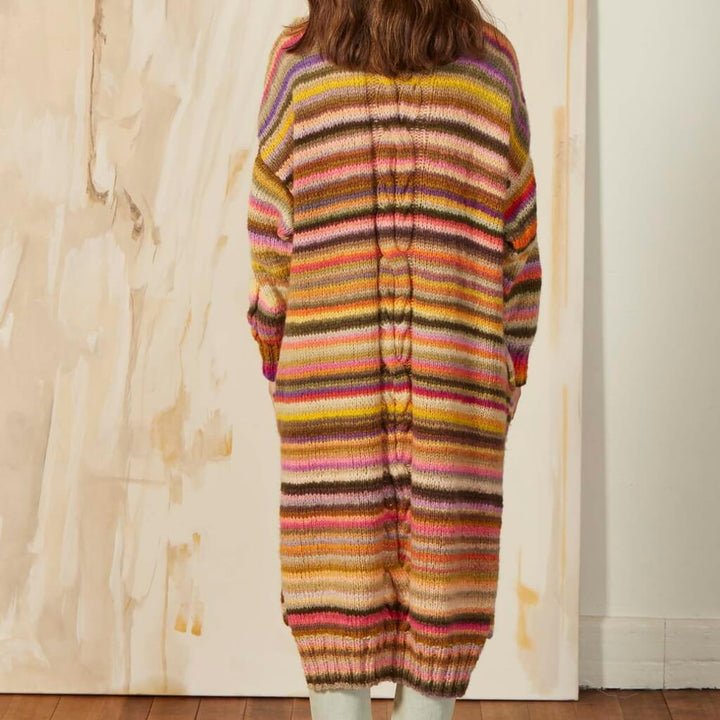 Lang Yarns Pattern Gestreifter Mantel Strickanleitung - Lang Yarns (PDF) bei bei bei bei Lieblingsgarn