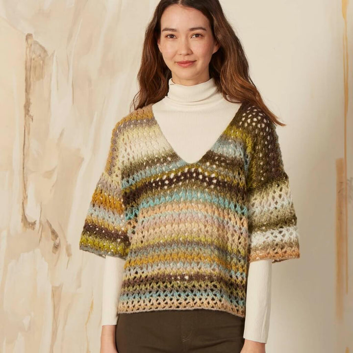 Lang Yarns Pattern Pullover mit Hexentreppenmuster Strickset - Lang Yarns (PDF) bei bei bei bei Lieblingsgarn