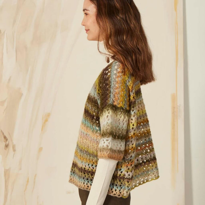 Lang Yarns Pattern Pullover mit Hexentreppenmuster Strickset - Lang Yarns (PDF) bei bei bei bei Lieblingsgarn