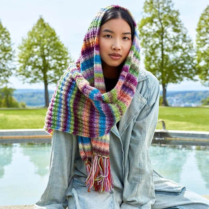 Lang Yarns Pattern Bunter Schal Strickanleitung - Lang Yarns (PDF) Lieblingsgarn