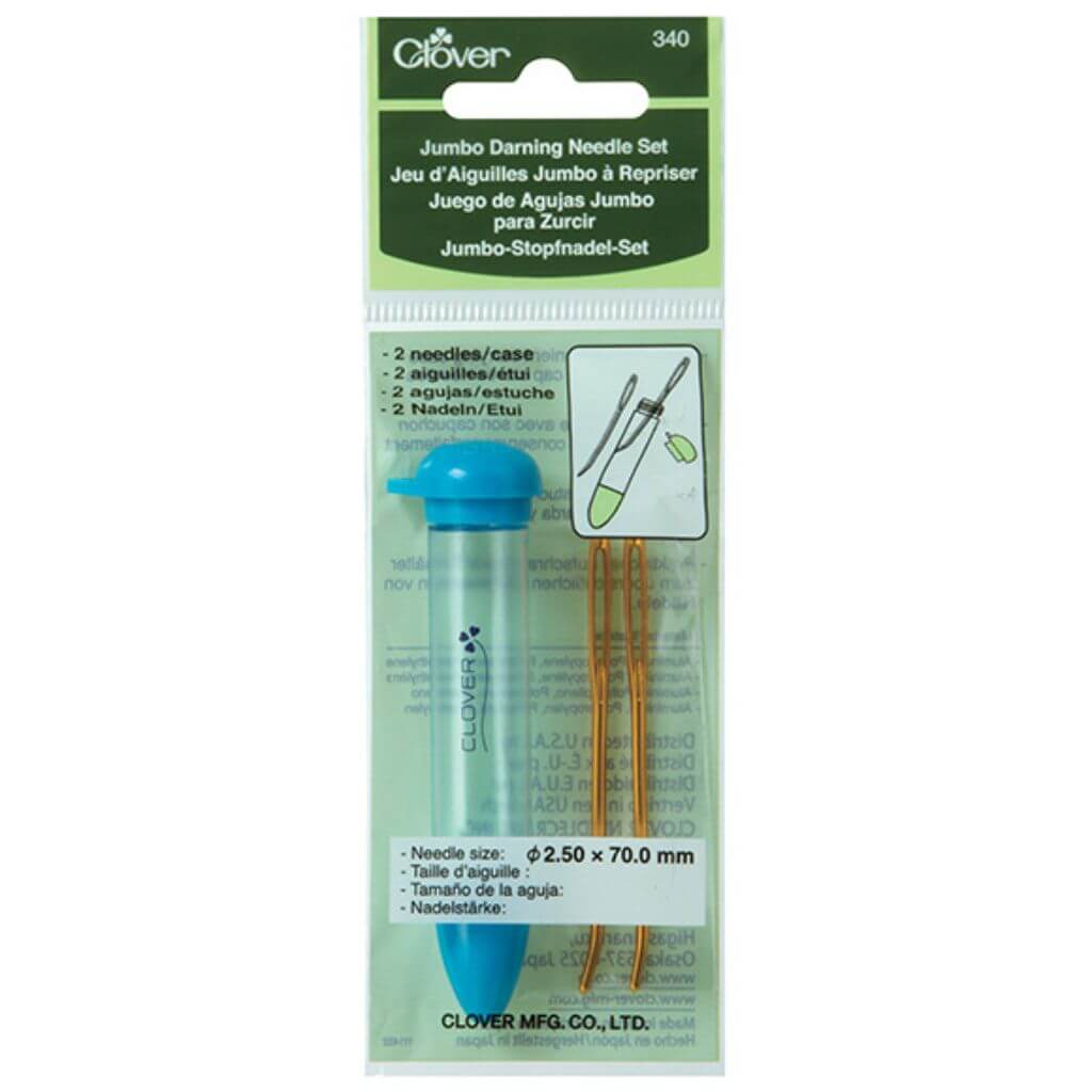 Clover Stopfnadel-Set Jumbo blau 2 St bei bei bei bei bei bei bei bei Lieblingsgarn