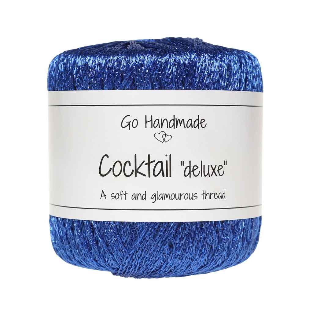 Go Handmade Yarn Cocktail "deluxe", Farbe Cobalt Blue – Synthetik bei Lieblingsgarn