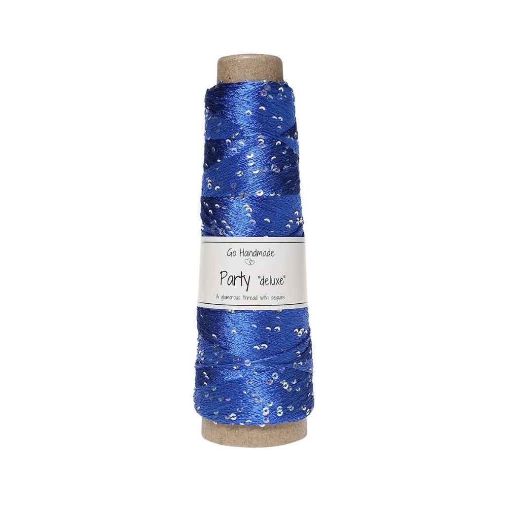 Go Handmade Yarn Party deluxe, Farbe Cobalt – Synthetik bei Lieblingsgarn