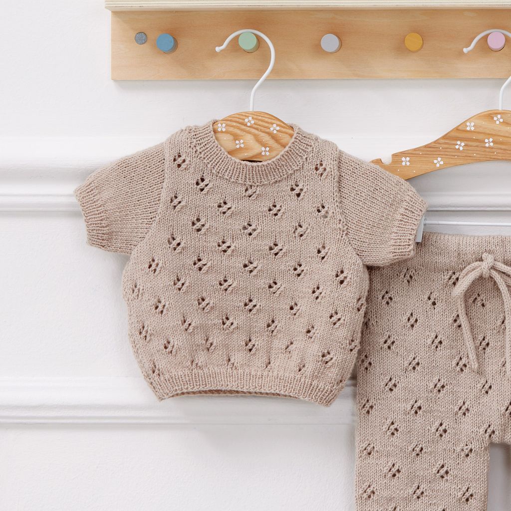 Lana Grossa Pattern Kurzarmpulli Baby Strickaleitung - Lana Grossa (Heft) bei bei bei bei bei bei bei Lieblingsgarn