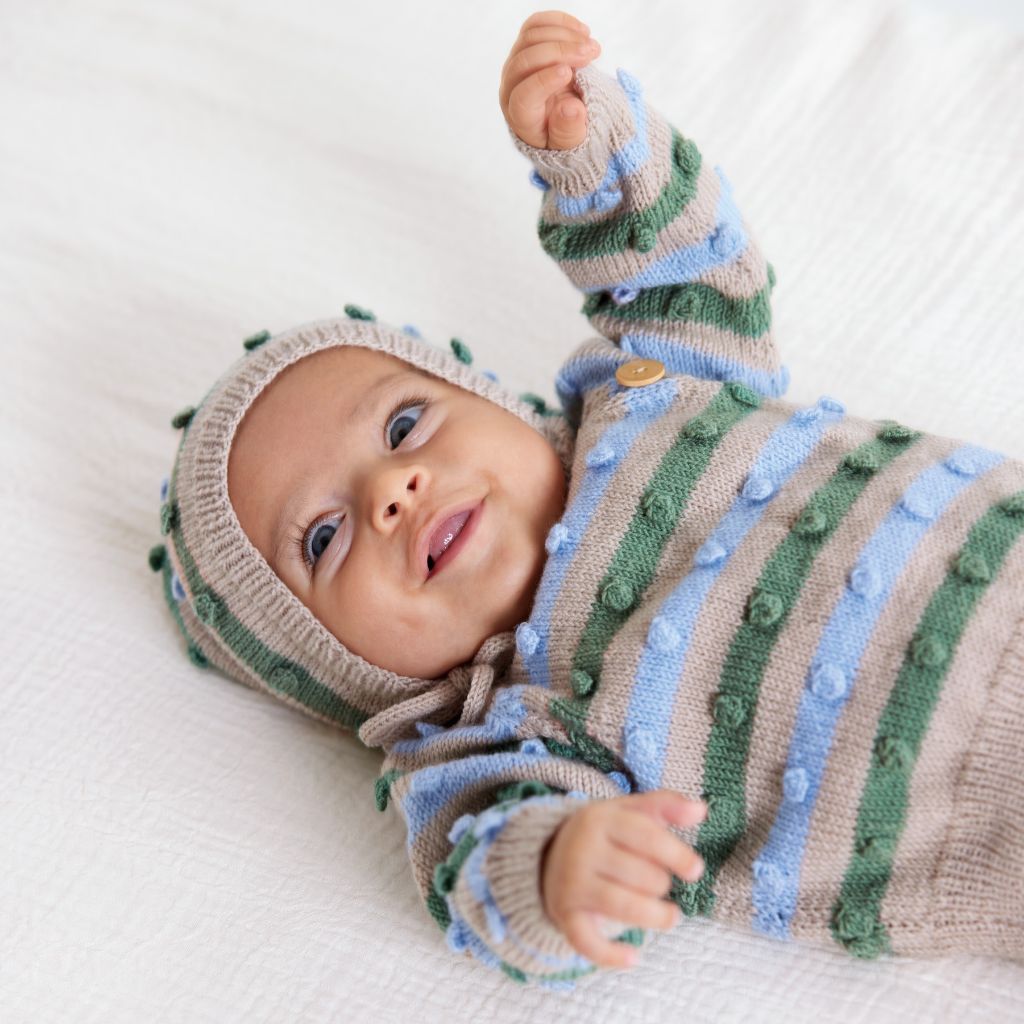 Lana Grossa Cool Wool Baby Wickeljäckchen - Lana Grossa Infanti Nr. 20 Modell 36 bei bei bei bei bei bei bei Lieblingsgarn