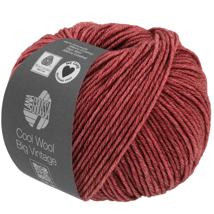 Lana Grossa Cool Wool Big Vintage 7164 - Burgund bei bei bei bei bei bei bei Lieblingsgarn