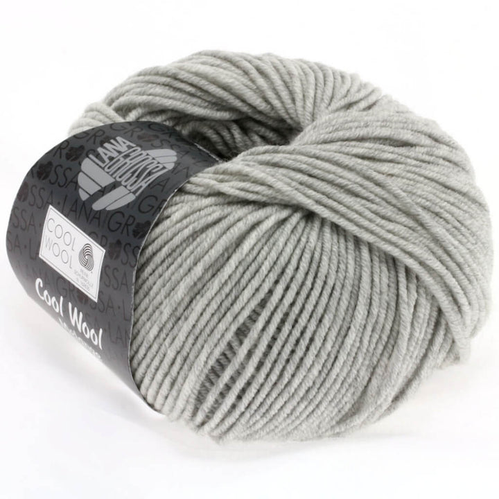 Lana Grossa Cool Wool Mélange, Farbe 0443 Hellgrau meliert – Schurwolle bei Lieblingsgarn
