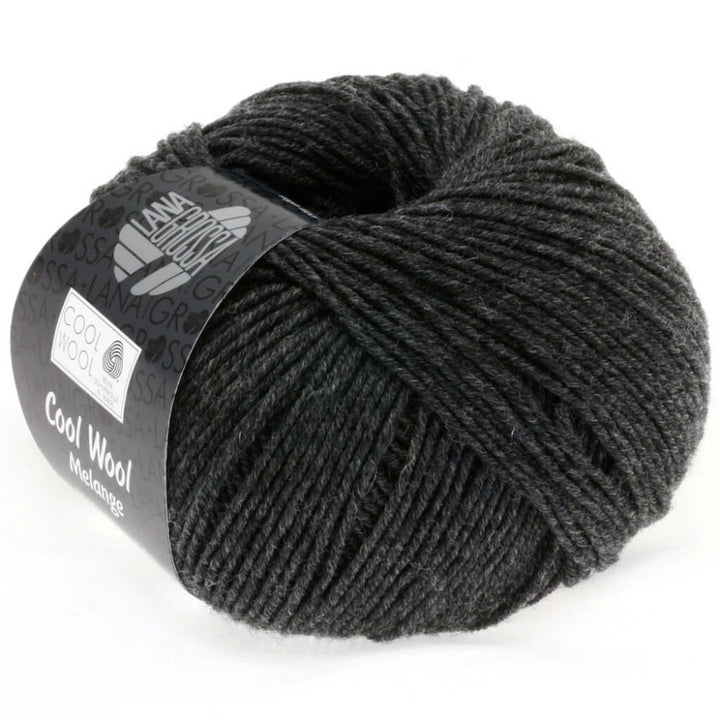 Lana Grossa Cool Wool Mélange, Farbe 0444 Anthrazit – Schurwolle bei Lieblingsgarn