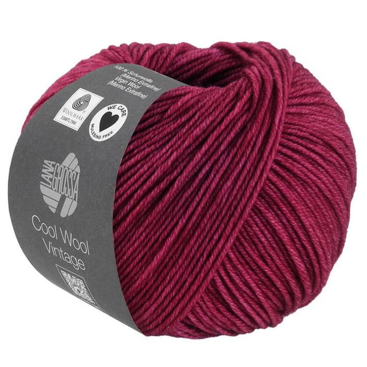 Lana Grossa Cool Wool Vintage, Farbe 7377 Indischrot – Merino und Schurwolle bei Lieblingsgarn