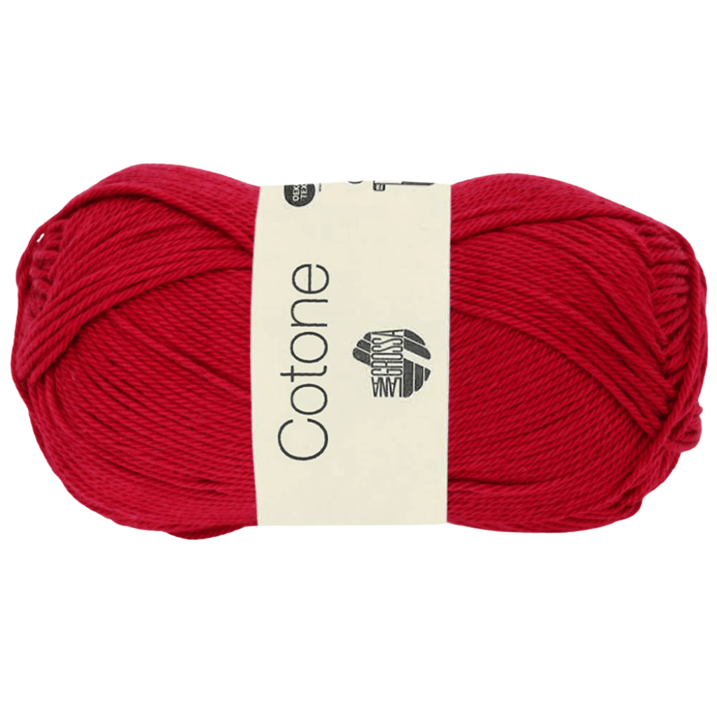 Lana Grossa Cotone, Farbe 4 Weinrot – Baumwolle bei Lieblingsgarn