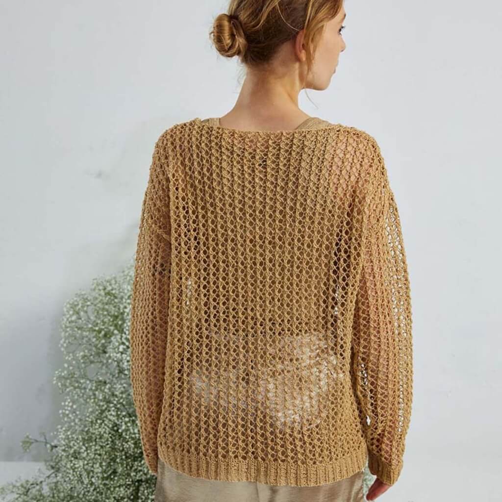 Lang Yarns Pattern Durchlässiger Pullover Strickanleitung - Lang Yarns (PDF) bei bei bei bei Lieblingsgarn