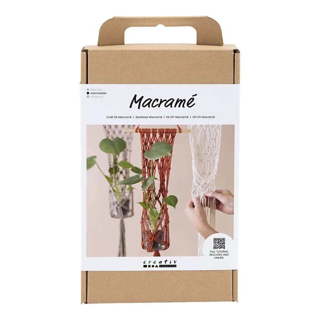 Creativ Company Creativ Company Bastelset Makramee Blumenampel Lieblingsgarn