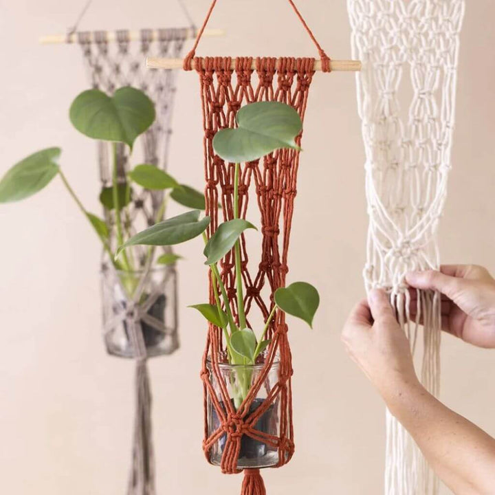 Creativ Company Creativ Company Bastelset Makramee Blumenampel Lieblingsgarn