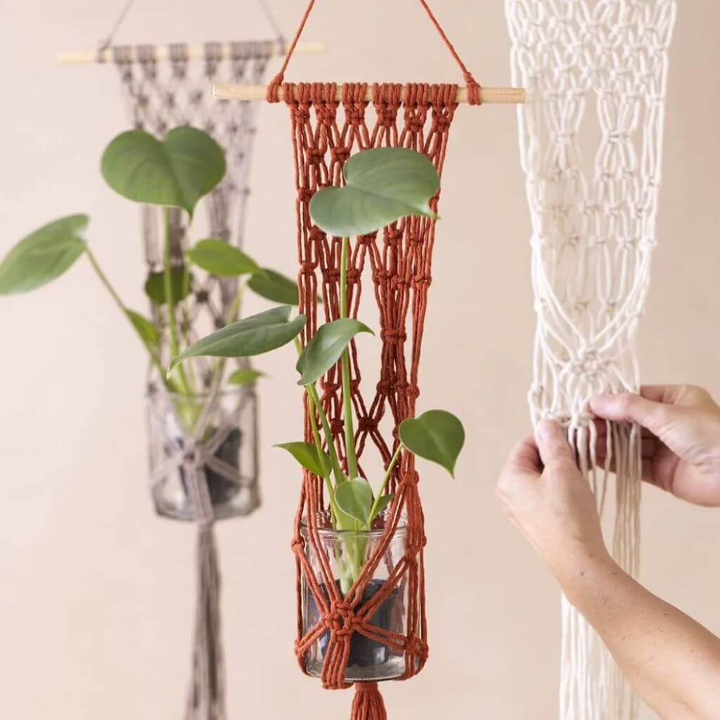Creativ Company Creativ Company Bastelset Makramee Blumenampel Lieblingsgarn