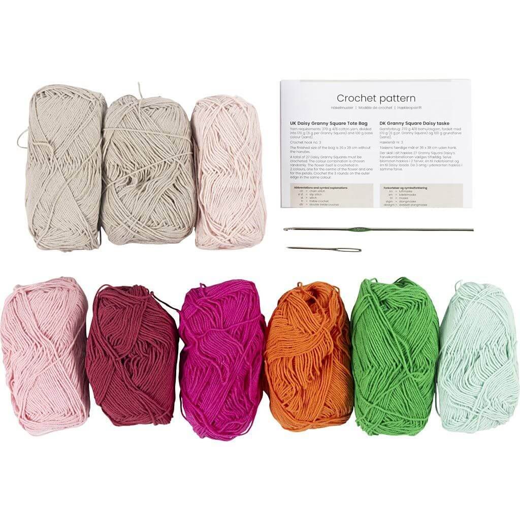 Creativ Company Kreativ-Set Häkeln Granny-Square-Tasche bei bei bei bei Lieblingsgarn