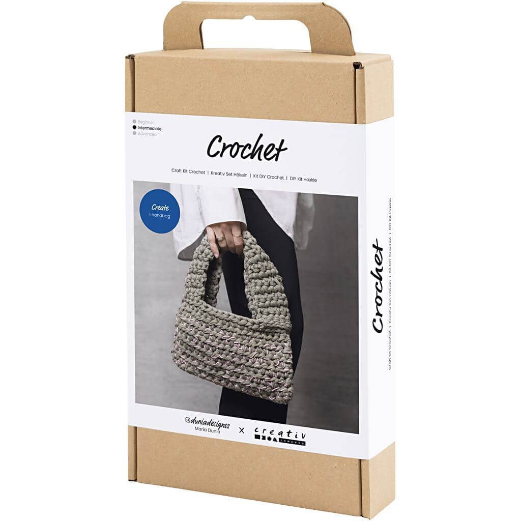 Creativ Company Kreativ-Set Häkeln Grob gehäkelte Tasche bei bei bei bei Lieblingsgarn