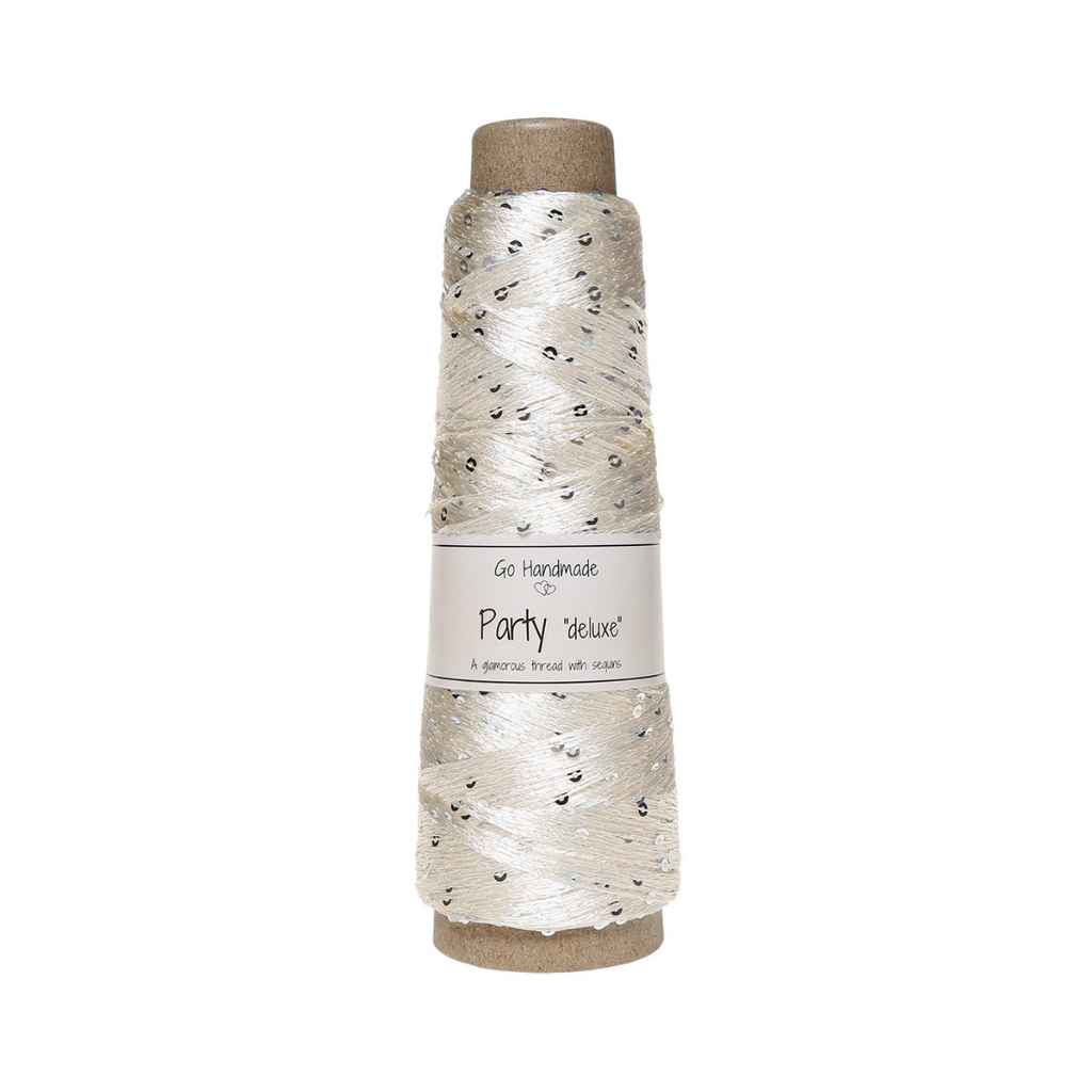Go Handmade Yarn Party deluxe, Farbe Creme – Synthetik bei Lieblingsgarn