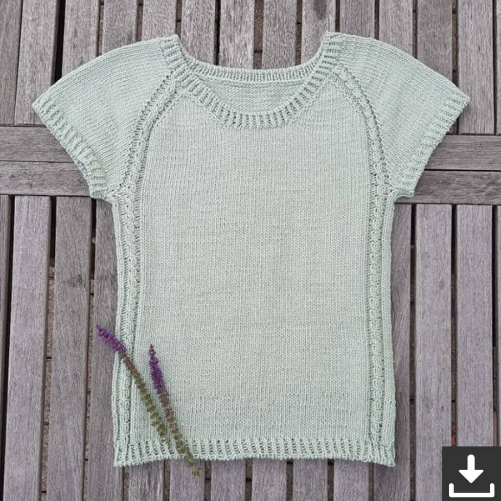 Nadelmelodie Shirt Curly Tee Strickanleitung - Nadelmelodie (PDF) bei bei bei bei Lieblingsgarn