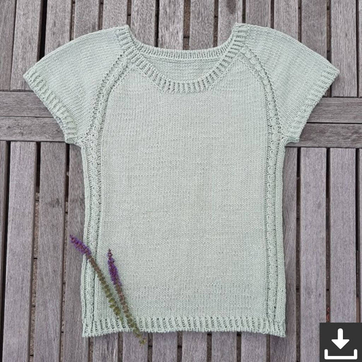Nadelmelodie Shirt Curly Tee Strickanleitung - Nadelmelodie (PDF) bei bei bei bei Lieblingsgarn