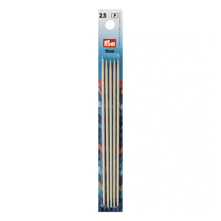 Prym Strumpfstricknadeln ALU 10 - 40 cm, Farbe 15 – Metall bei Lieblingsgarn