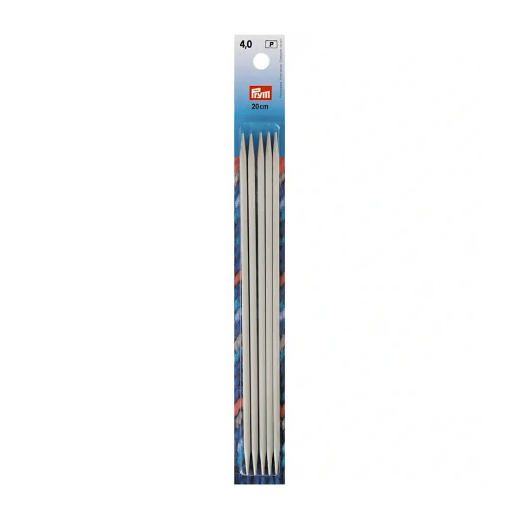Prym Strumpfstricknadeln ALU 10 - 40 cm, Farbe 20 – Metall bei Lieblingsgarn