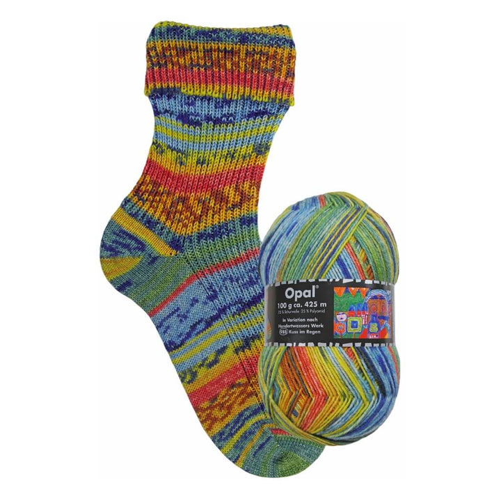 Opal 3200 - Kuss im Regen Opal Hundertwasser III Sockenwolle - 100g Lieblingsgarn