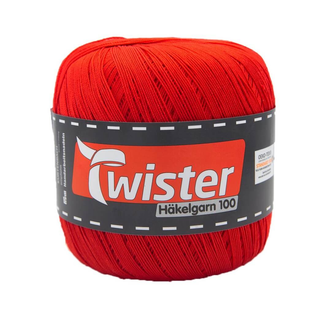 Twister Häkelgarn, Farbe 35 Rot – Baumwolle bei Lieblingsgarn