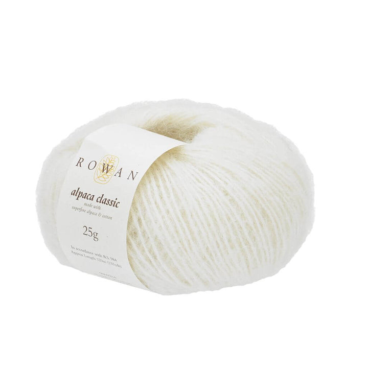 Rowan Alpaca Classic, Farbe 115 white – Alpaka und Baumwolle bei Lieblingsgarn