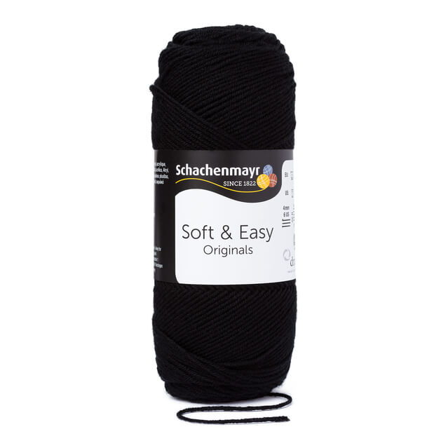 Schachenmayr 99 - Schwarz Schachenmayr Soft &amp; Easy Lieblingsgarn