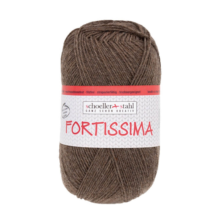 Schoeller + Stahl 2071 - Braun Meliert Schoeller + Stahl Fortissima Socka 100 - Sockenwolle Lieblingsgarn