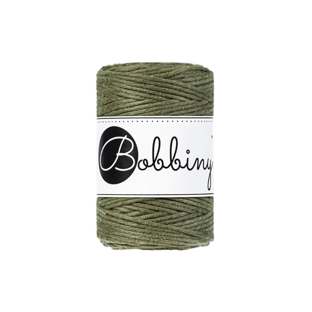 Bobbiny Makramee Garn 1,5 mm, Farbe Avocado – Baumwolle bei Lieblingsgarn