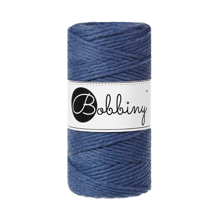 Bobbiny Makramee Garn 3mm, Farbe Jeans – Baumwolle bei Lieblingsgarn