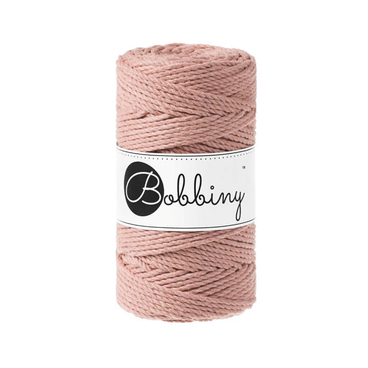 Bobbiny Makramee Garn 3mm gedreht, Farbe Blush – Baumwolle bei Lieblingsgarn