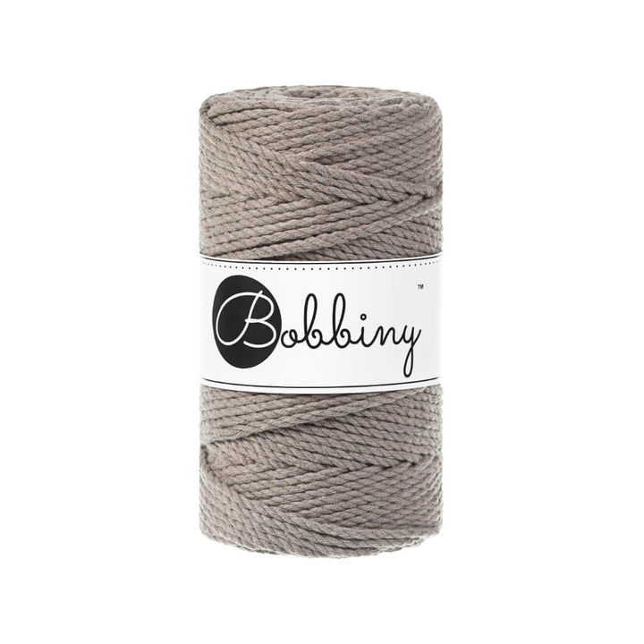 Bobbiny Makramee Garn 3mm gedreht, Farbe Coffee – Baumwolle bei Lieblingsgarn