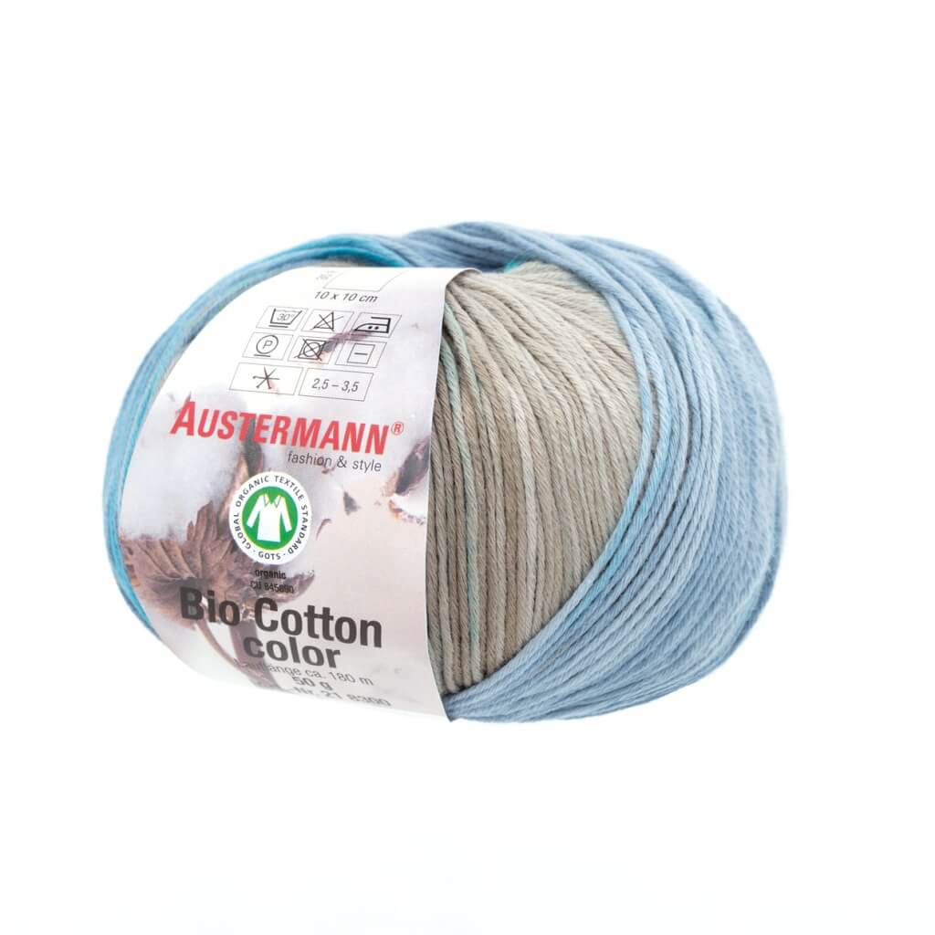 Austermann Bio Cotton Color 50g, Farbe 102 Jeans – Baumwolle und Wolle bei Lieblingsgarn