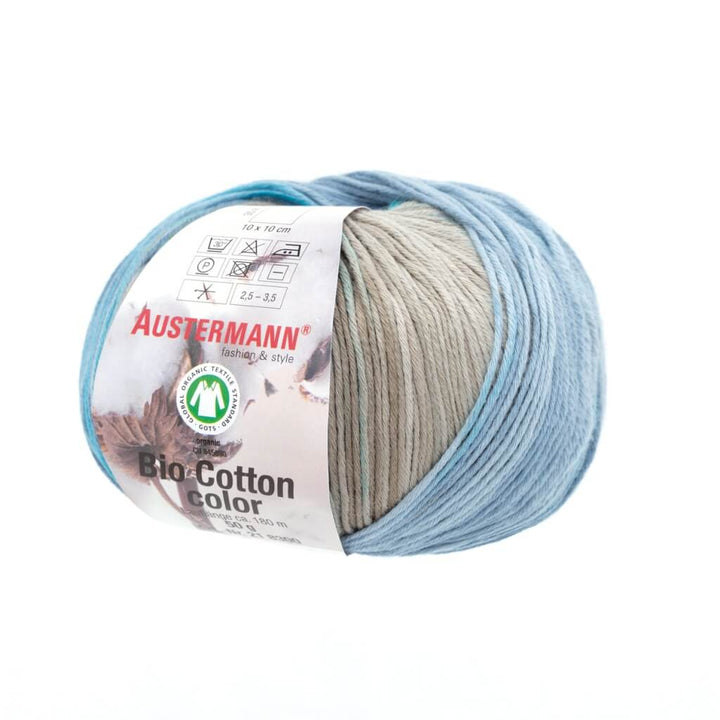 Austermann Bio Cotton Color 50g, Farbe 102 Jeans – Baumwolle und Wolle bei Lieblingsgarn