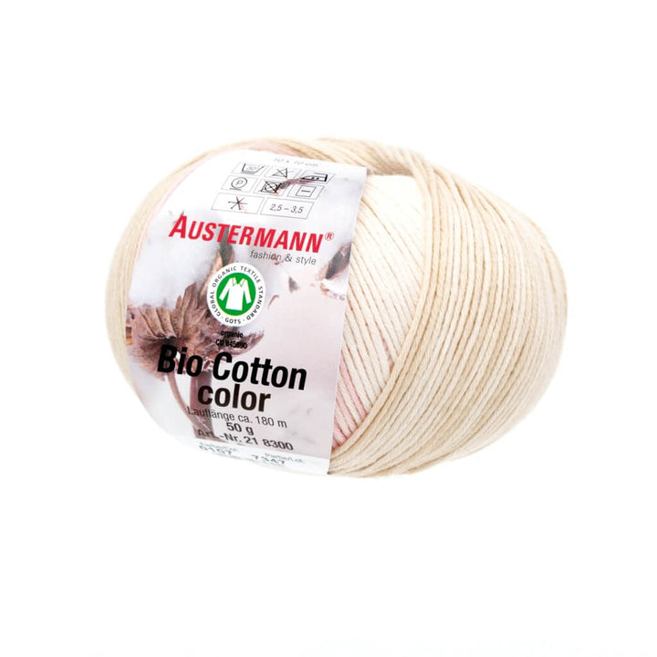 Austermann Bio Cotton Color 50g, Farbe 107 Freesie – Baumwolle und Wolle bei Lieblingsgarn