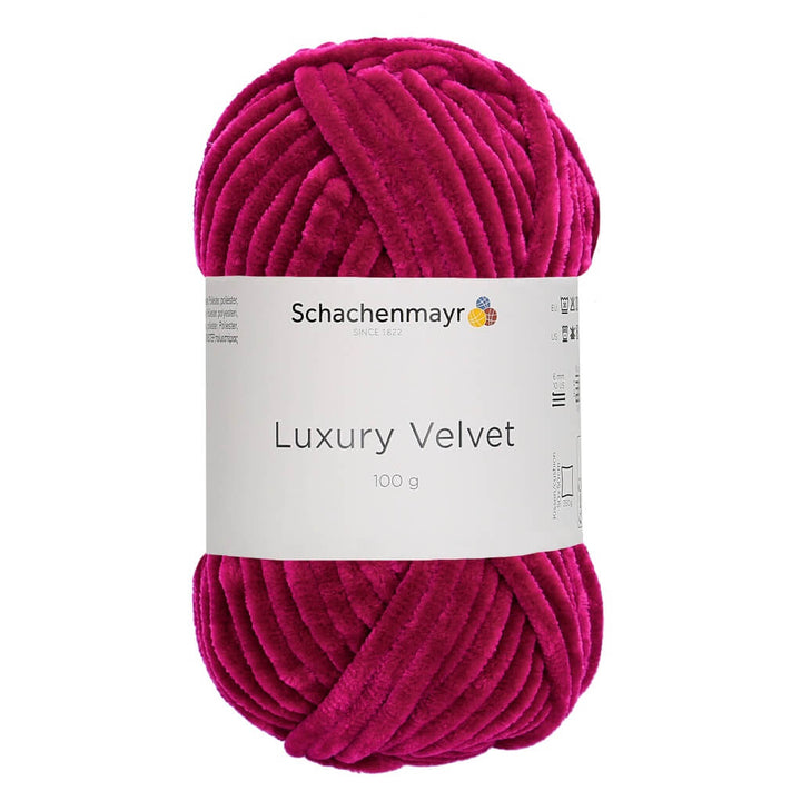 Schachenmayr Luxury Velvet 100g, Farbe 30 Cherry – Polyester bei Lieblingsgarn