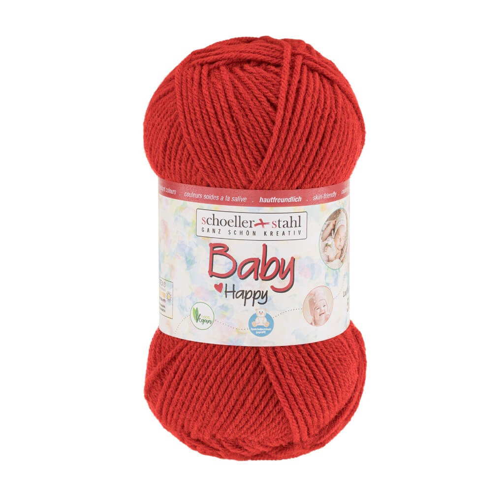 Schoeller + Stahl Schoeller+Stahl Baby Happy 50g, Farbe 4 Rot – Polyacryl bei Lieblingsgarn