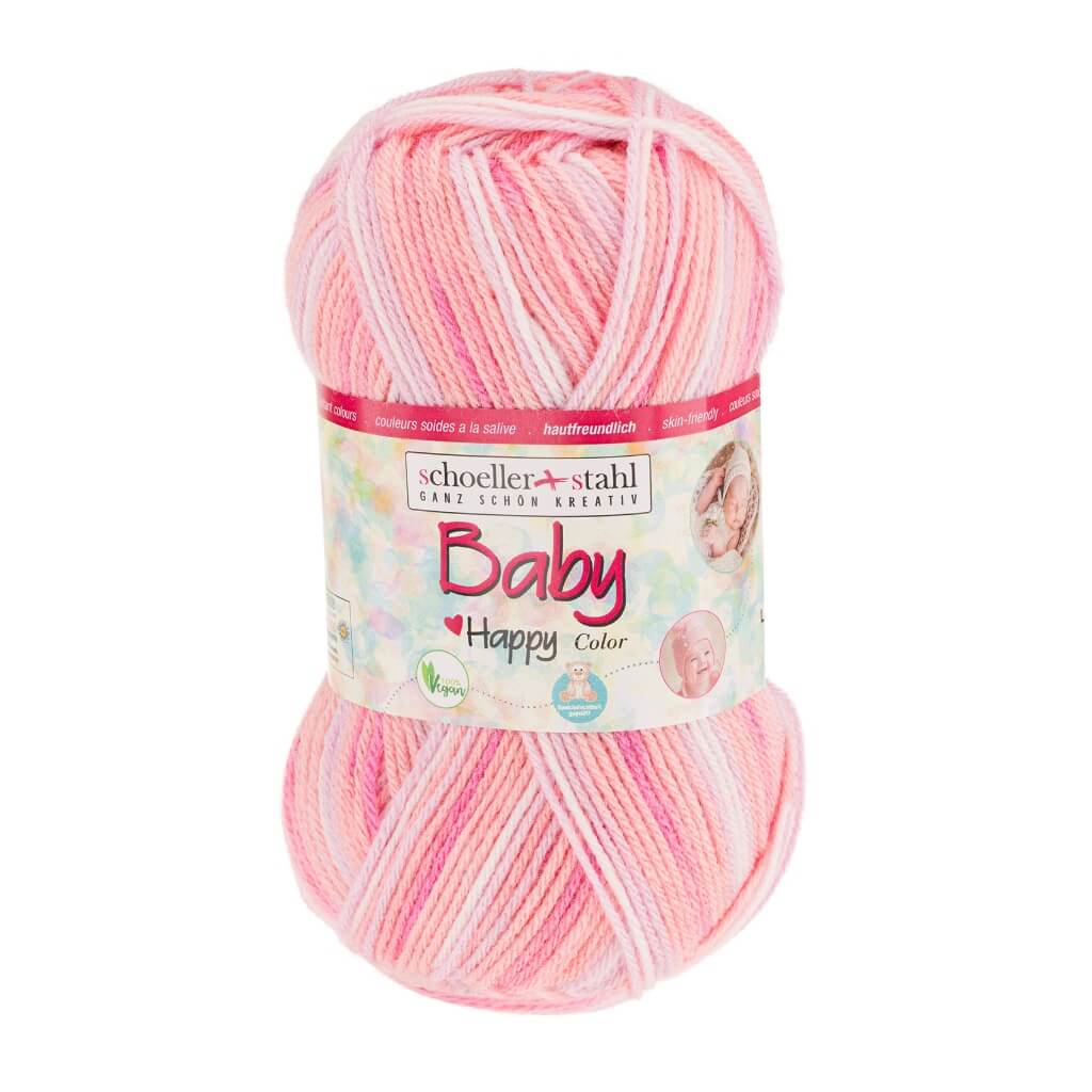Schoeller + Stahl Schoeller+Stahl Baby Happy Color 50g, Farbe 107 Himbeer – Polyacryl bei Lieblingsgarn