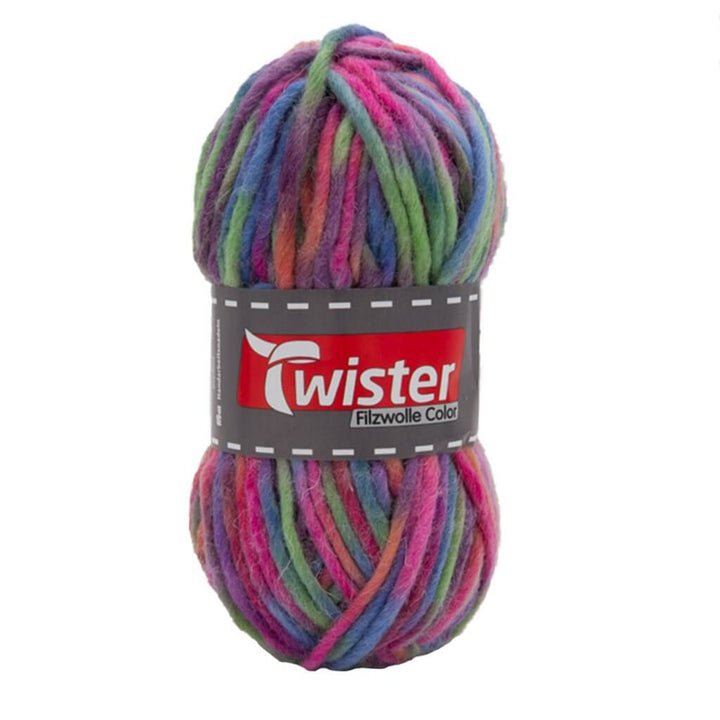 Twister 143 - Bubble Gum Twister Filzwolle Color 50g Lieblingsgarn